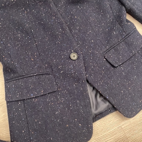 Ann Taylor Loft navy wool blend jacket Size 0 - Picture 7 of 13